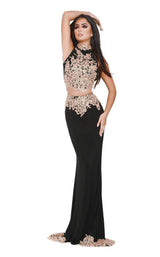 1 of 8 Jasz Couture 6476 Black/Gold
