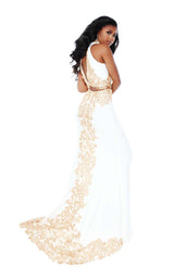 4 of 8 Jasz Couture 6476 Ivory/Gold