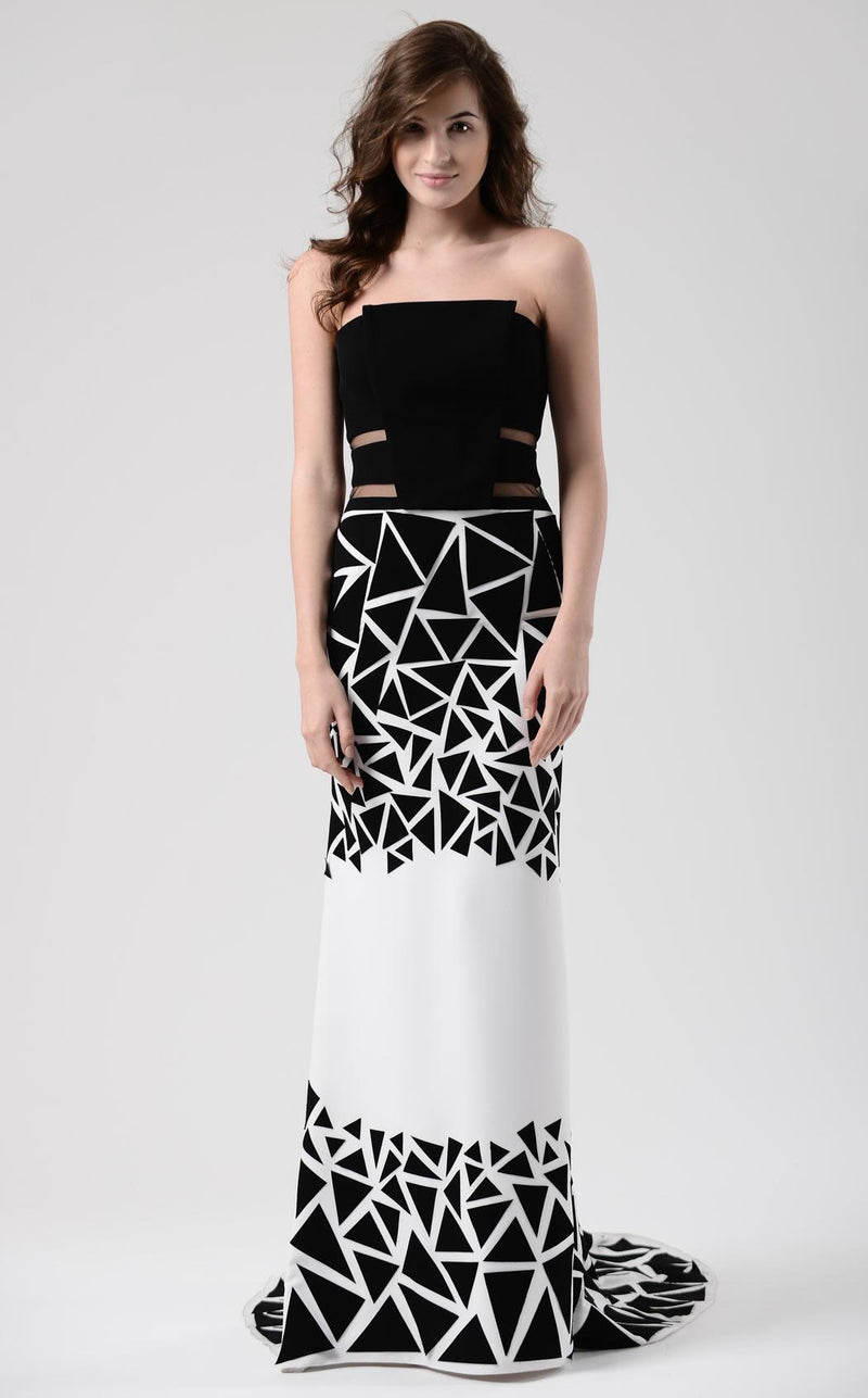 Beside Couture CHW1570 Black Ivory Print