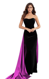 1 of 12 Jovani 64830 Black/Hot Pink