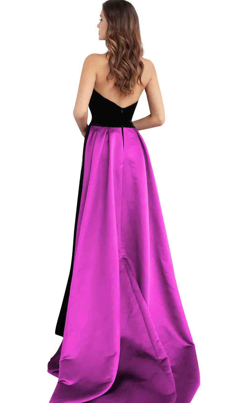 Jovani 64830 Black/Hot Pink