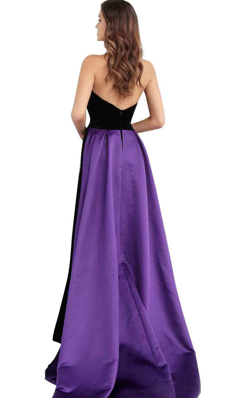 Jovani 64830 Black/Purple