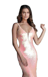 9 of 12 Jovani 65070 Coral