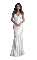 2 of 12 Jovani 65070 White