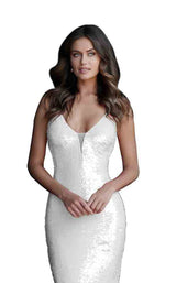 8 of 12 Jovani 65070 White