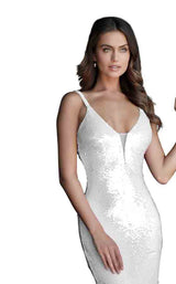 10 of 12 Jovani 65070 White