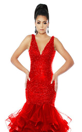 5 of 6 Jasz Couture 6518 Red