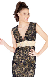 4 of 6 Mac Duggal 65295N Black-Nude