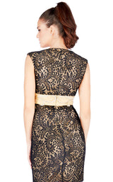 6 of 6 Mac Duggal 65295N Black-Nude