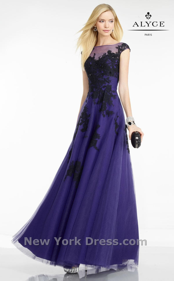 Alyce 5755 Purple/Black