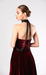 3 of 3 Edward Arsouni Couture FW653 Dress Bordeaux