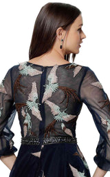 4 of 4 Jovani 65464 Navy