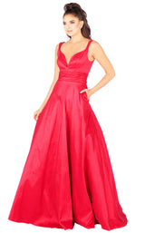 2 of 8 Mac Duggal 65514L Burgundy