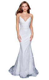 1 of 4 Nina Canacci 6555 Dress Ivory