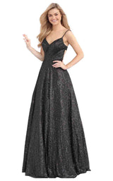 1 of 4 Jovani 65672 Black