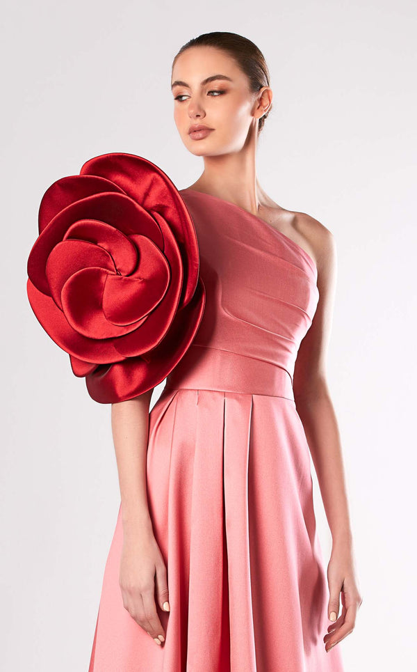 Edward Arsouni Couture FW657 Dress Rose