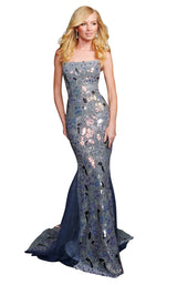 1 of 8 Nina Canacci 6570 Dress Charcoal