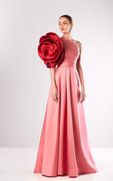 Edward Arsouni Couture FW657 Dress Rose