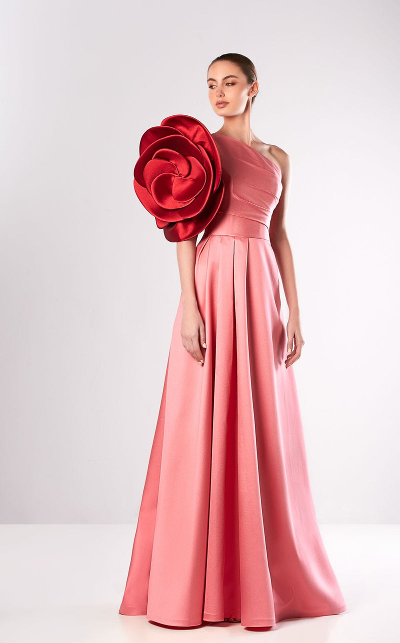 Edward Arsouni Couture FW657 Dress Rose