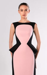 2 of 2 Edward Arsouni Couture FW658 Dress Black-Rose