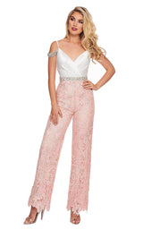 2 of 8 Rachel Allan 6594 White-Peach