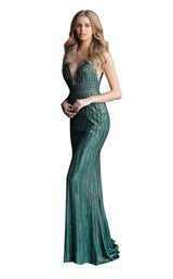 2 of 6 Jovani 65981 Green