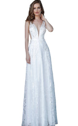 1 of 6 Jovani 66168 Off White