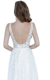 6 of 6 Jovani 66168 Off White