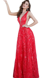 2 of 6 Jovani 66168 Red