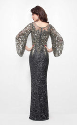 7 of 14 Primavera Couture 1424 Charcoal/Gold