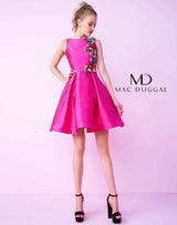 1 of 2 Mac Duggal 66228N Fuchsia