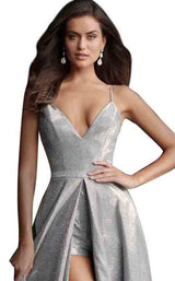 3 of 4 Jovani 66284 Silver