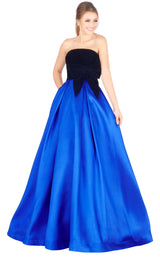 1 of 4 Mac Duggal 66318H Black/Royal
