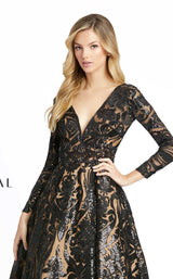 4 of 7 Mac Duggal 66334D Dress Black