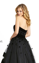 6 of 7 Mac Duggal 66346D Dress Black