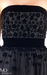 7 of 7 Mac Duggal 66346D Dress Black