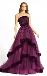 2 of 7 Mac Duggal 66346D Dress Plum