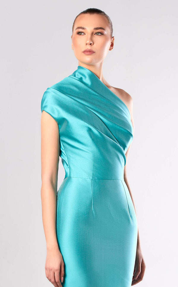 Edward Arsouni Couture FW664 Dress Jade