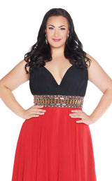 2 of 2 Mac Duggal Fabulouss 66410K Black/Red
