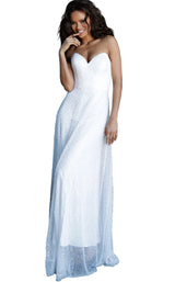 1 of 4 Jovani 66434 Ivory