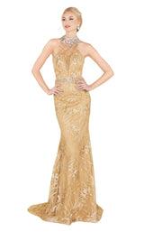 1 of 6 Mac Duggal 66461D Gold