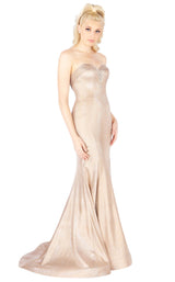 1 of 4 Mac Duggal 66491L Nude/Silver