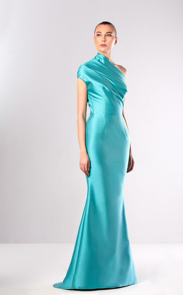 Edward Arsouni Couture FW664 Dress Jade
