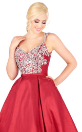 6 of 8 Mac Duggal 66532H Burgundy