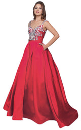 1 of 8 Mac Duggal 66532H Powder Blue