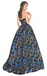 2 of 4 Mac Duggal 66555H Royal/Black