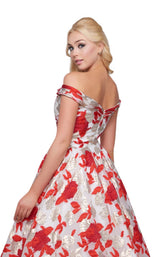 4 of 4 Mac Duggal 66588H Red Multi