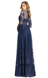3 of 4 Mac Duggal 66591D Dress Navy