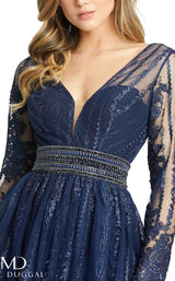 4 of 4 Mac Duggal 66591D Dress Navy
