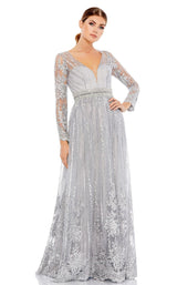 2 of 4 Mac Duggal 66591D Dress Platinum